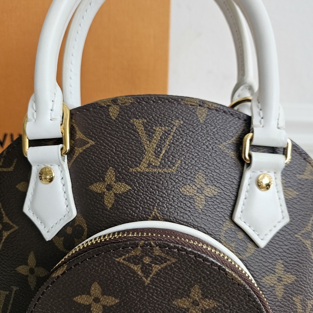 Louis Vuitton Monogram LV Match Ellipse BB White - Microchipped - Picture 14 of 14